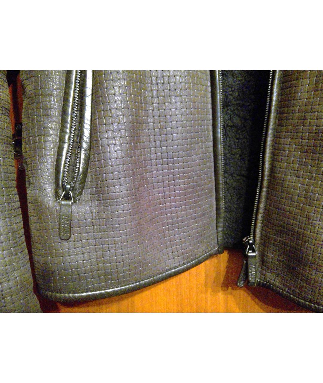 ARMANI COLLEZIONI Коричневая кожаная дубленка/шуба, фото 4