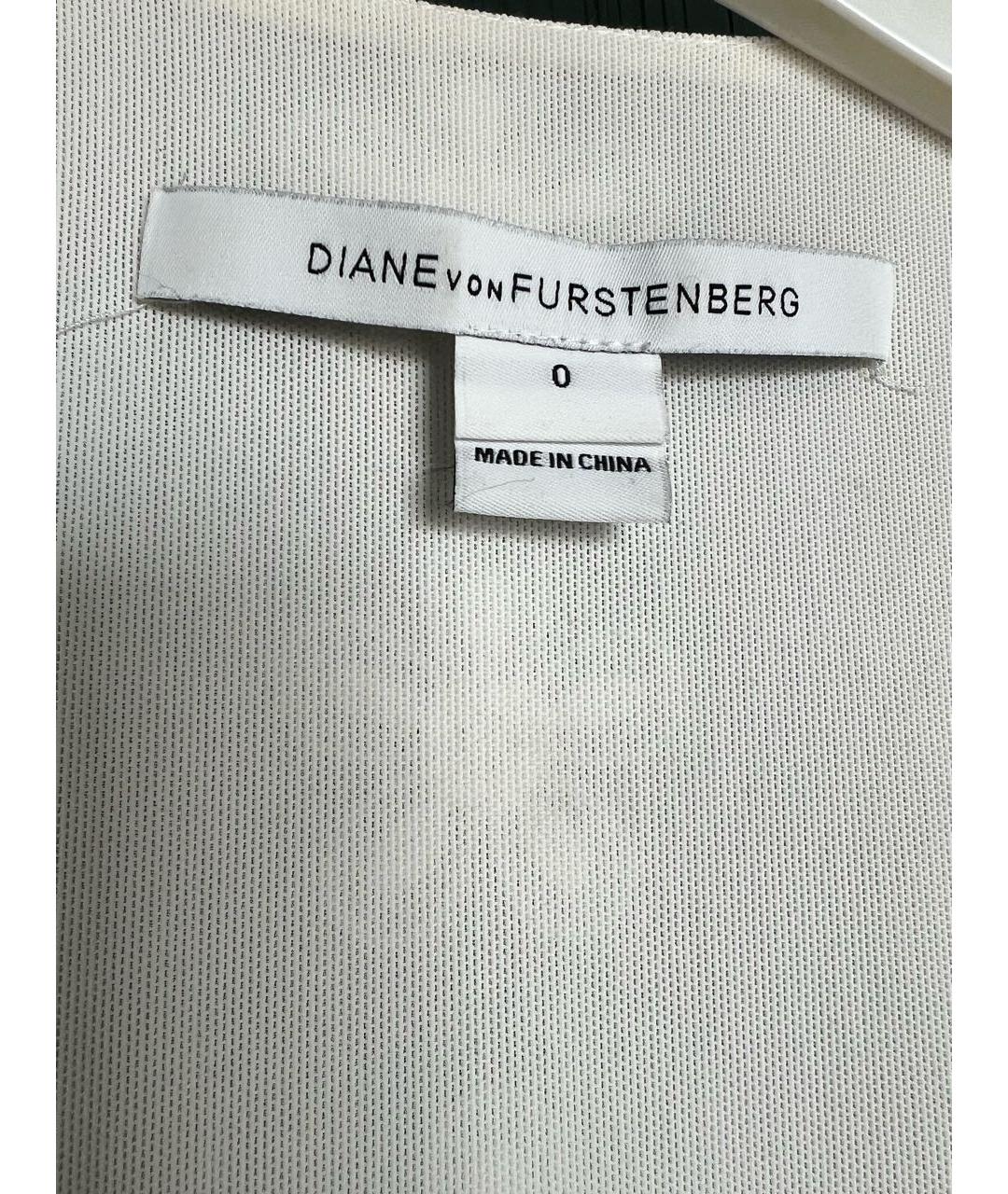 DIANE VON FURSTENBERG Белое кружевное повседневное платье, фото 3