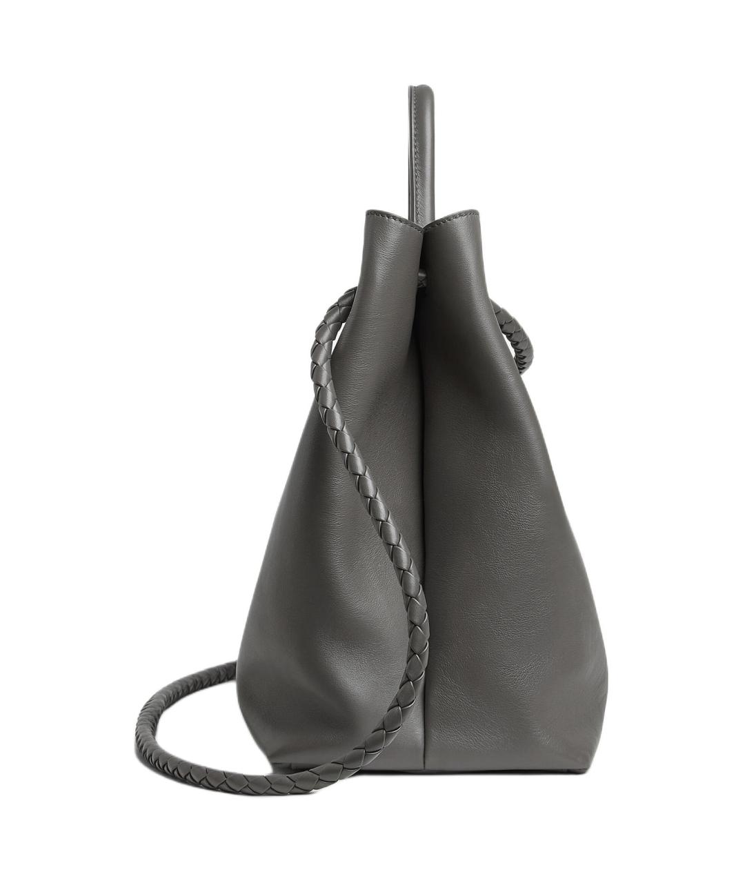 BOTTEGA VENETA Черная кожаная сумка с короткими ручками, фото 3