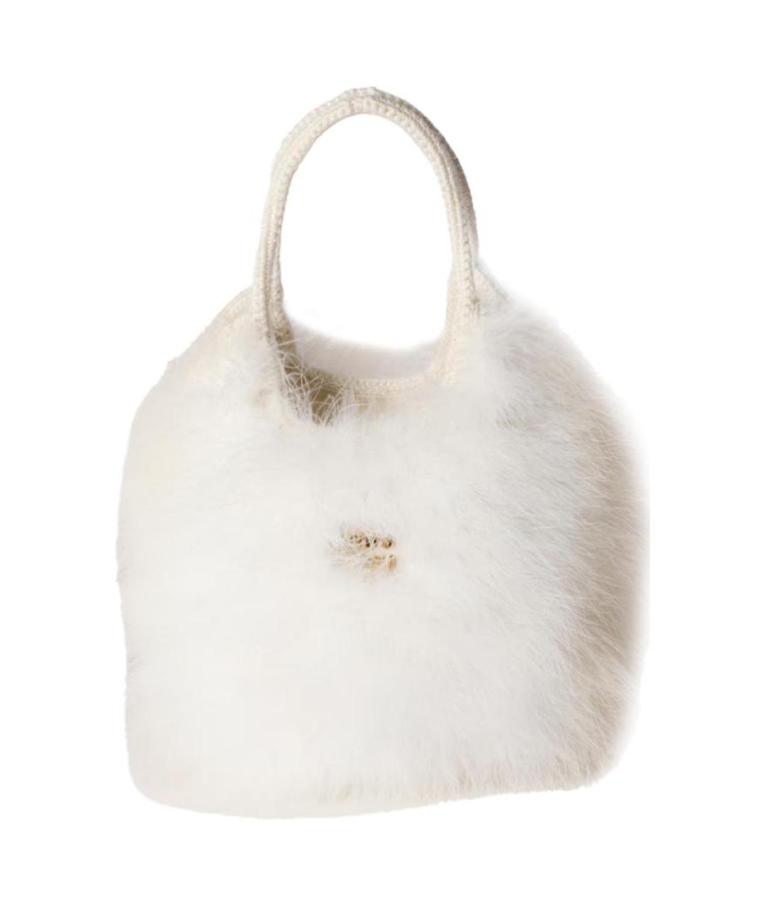 MIU MIU Белая сумка с короткими ручками, фото 1