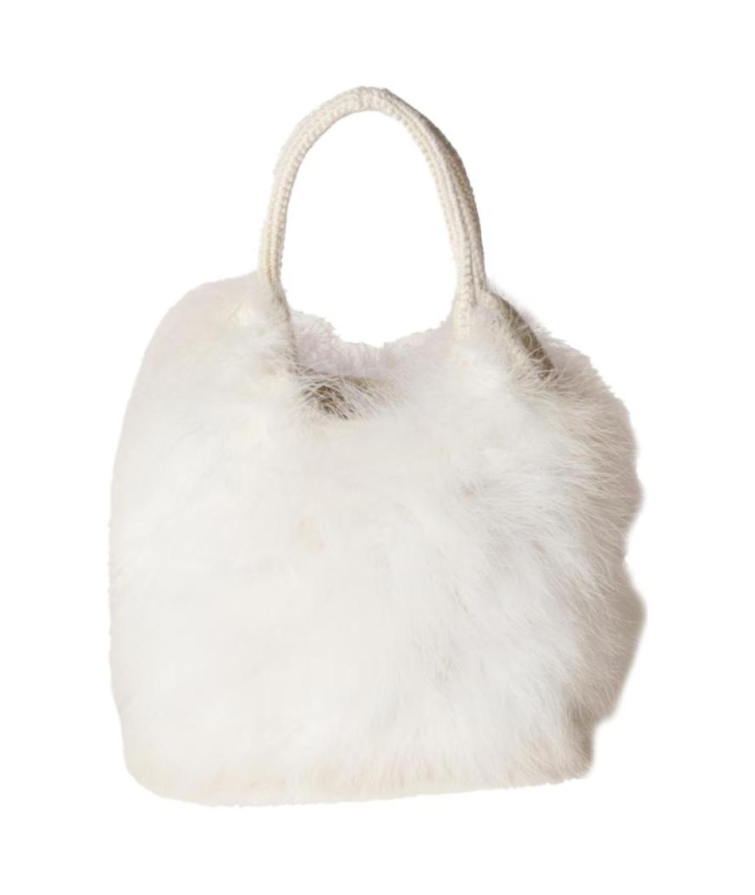 MIU MIU Белая сумка с короткими ручками, фото 3