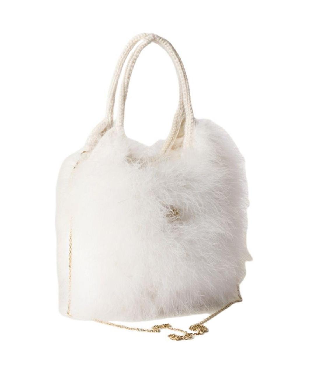 MIU MIU Белая сумка с короткими ручками, фото 2