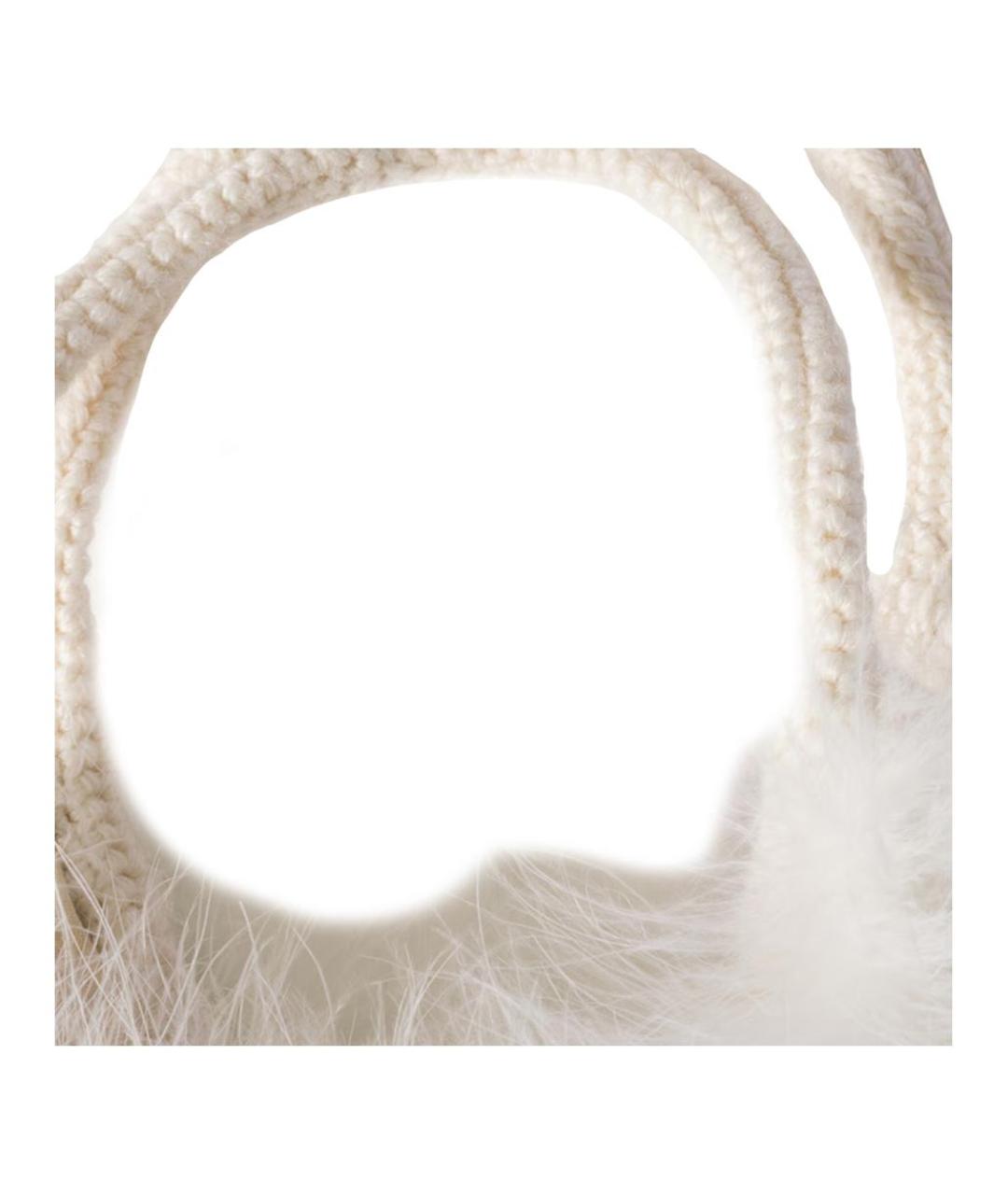 MIU MIU Белая сумка с короткими ручками, фото 4