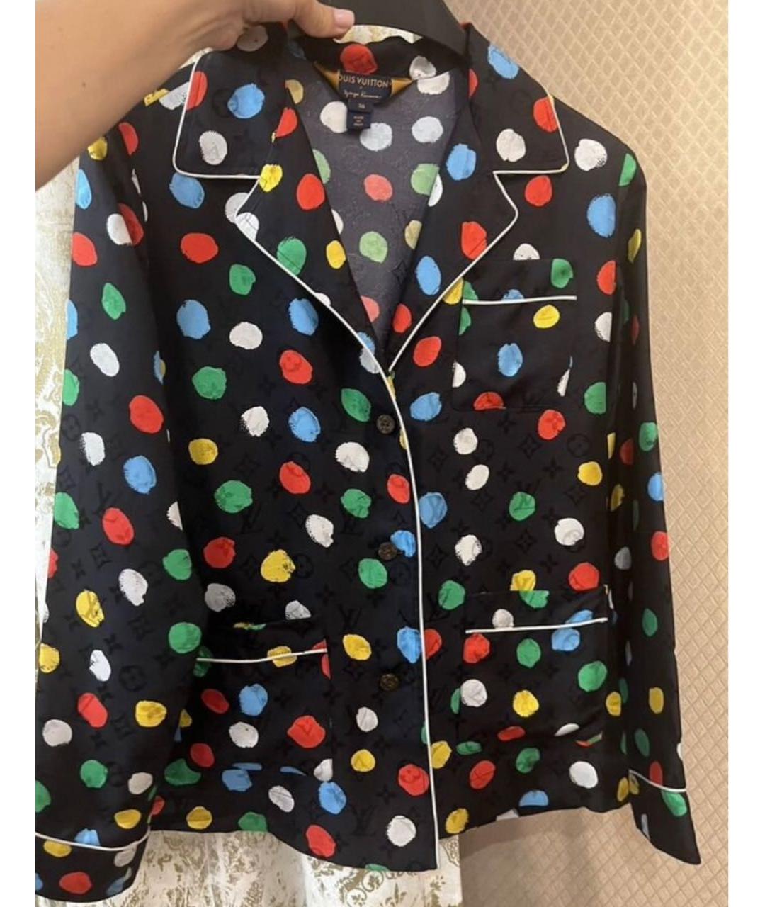 LOUIS VUITTON Мульти шелковая пижама, фото 4