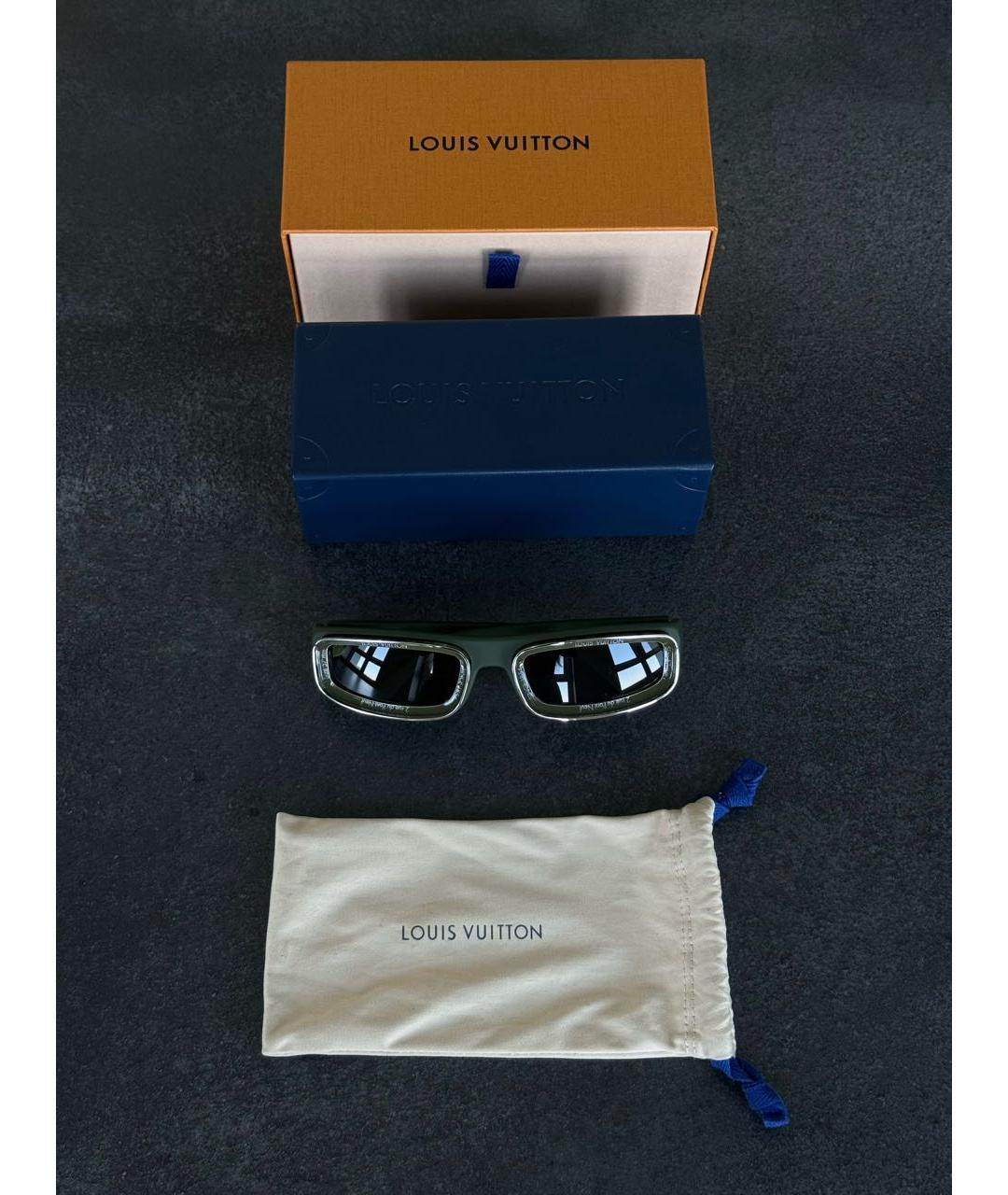 LOUIS VUITTON Хаки солнцезащитные очки, фото 4