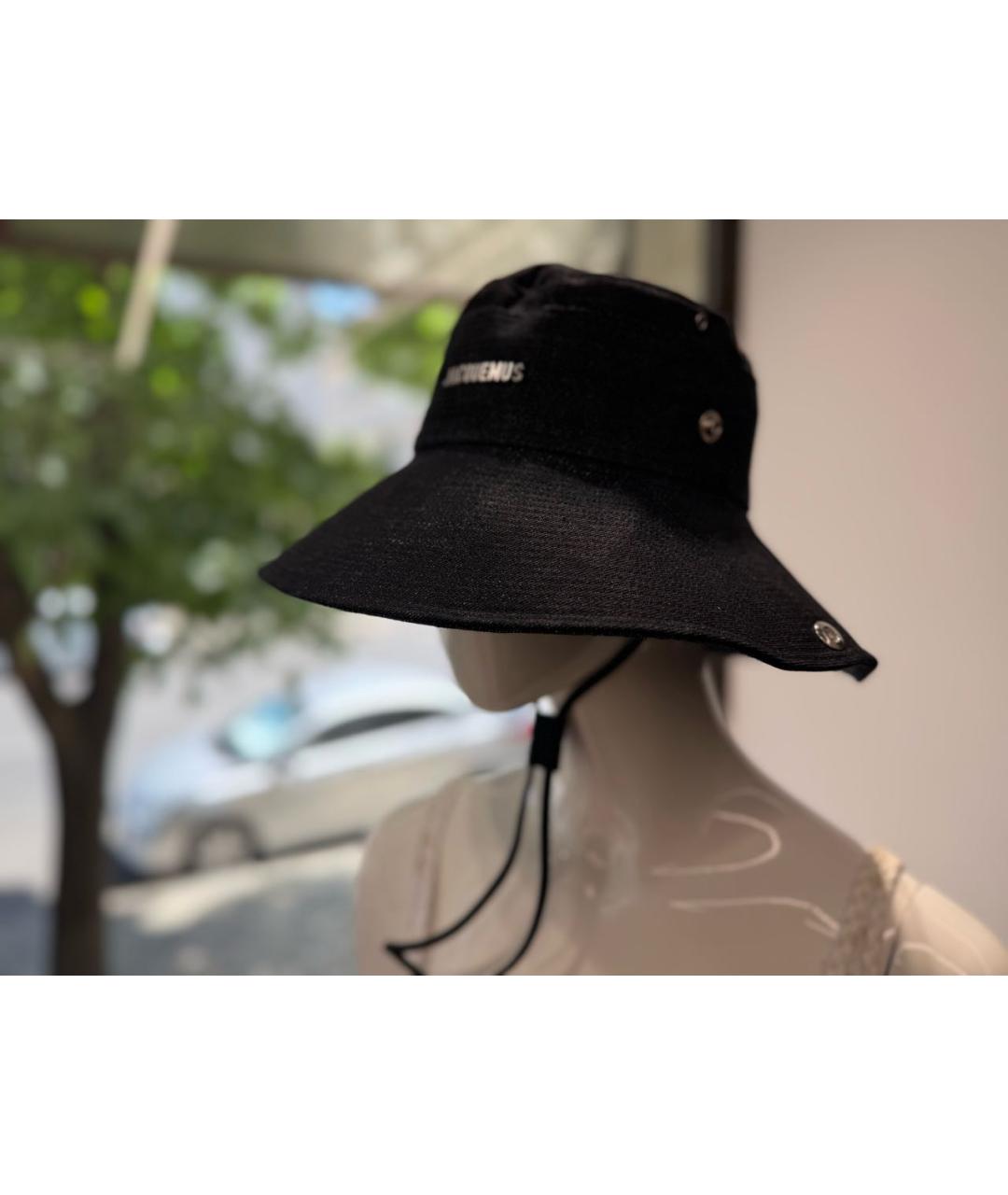JACQUEMUS Темно-синяя хлопковая панама, фото 3