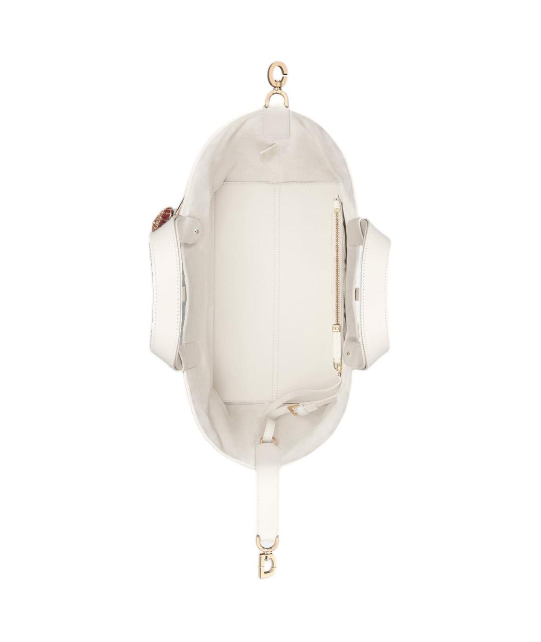 CHRISTIAN DIOR Белая сумка с короткими ручками, фото 6