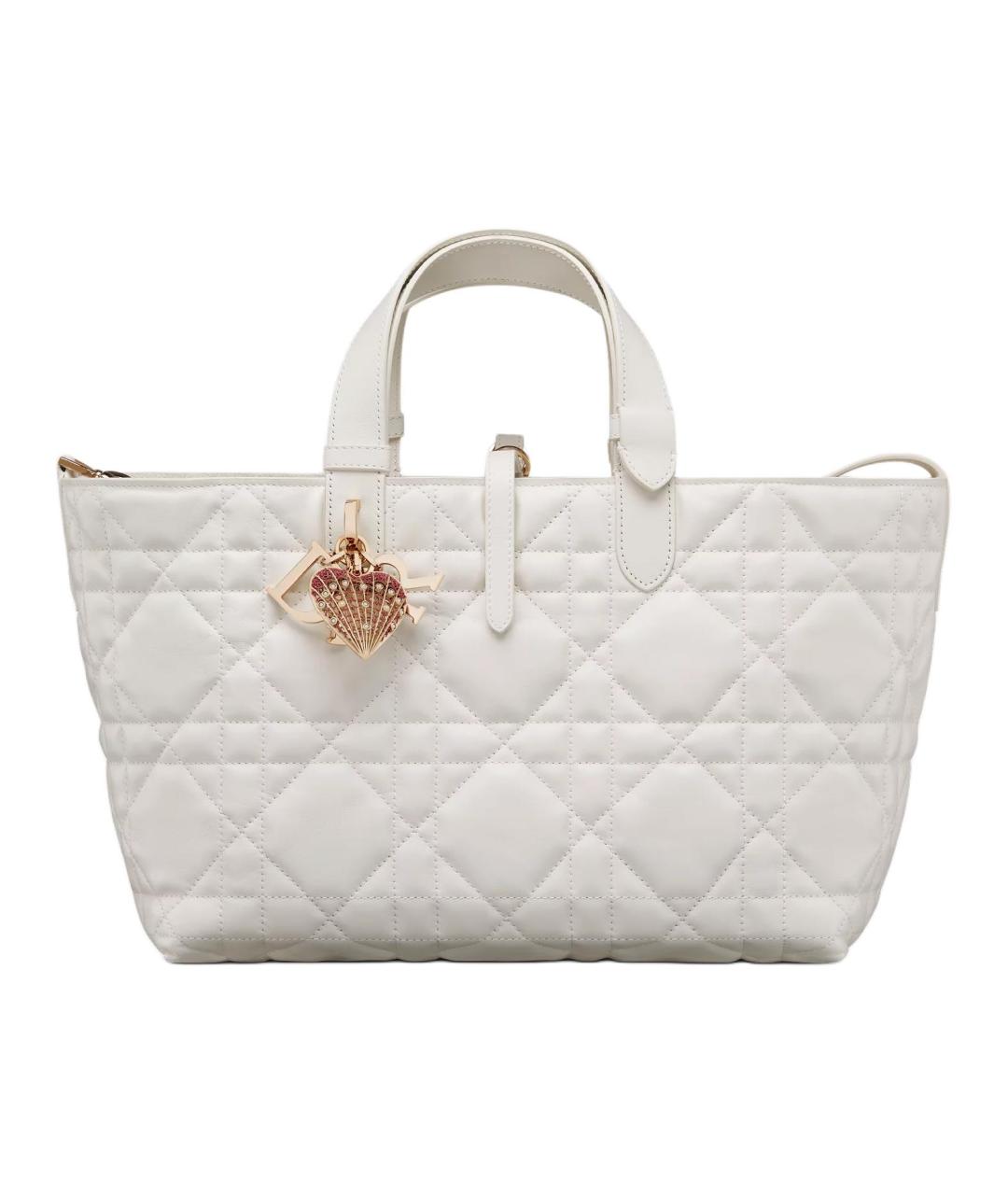 CHRISTIAN DIOR Белая сумка с короткими ручками, фото 1