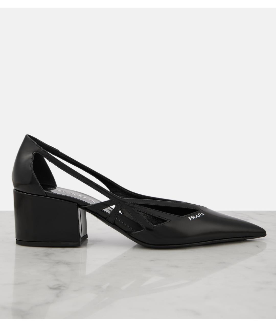 PRADA Черные кожаные туфли, фото 8