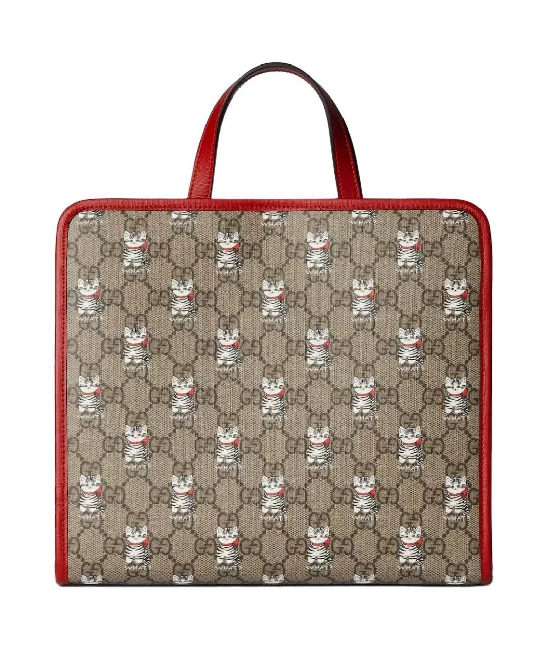 GUCCI Бежевая сумка тоут, фото 4