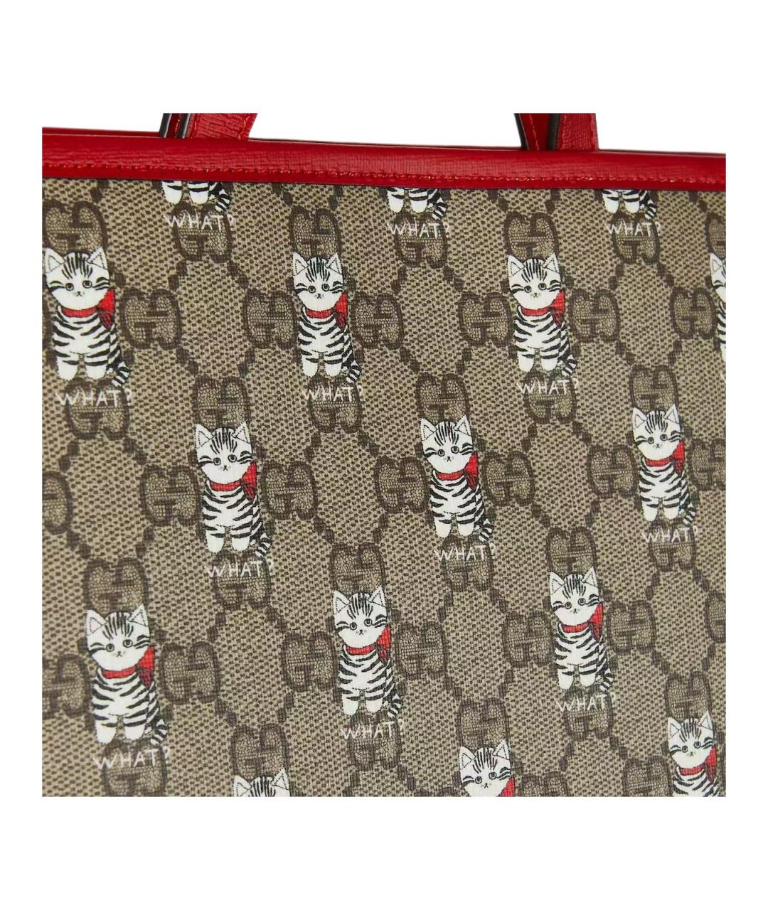 GUCCI Бежевая сумка тоут, фото 7