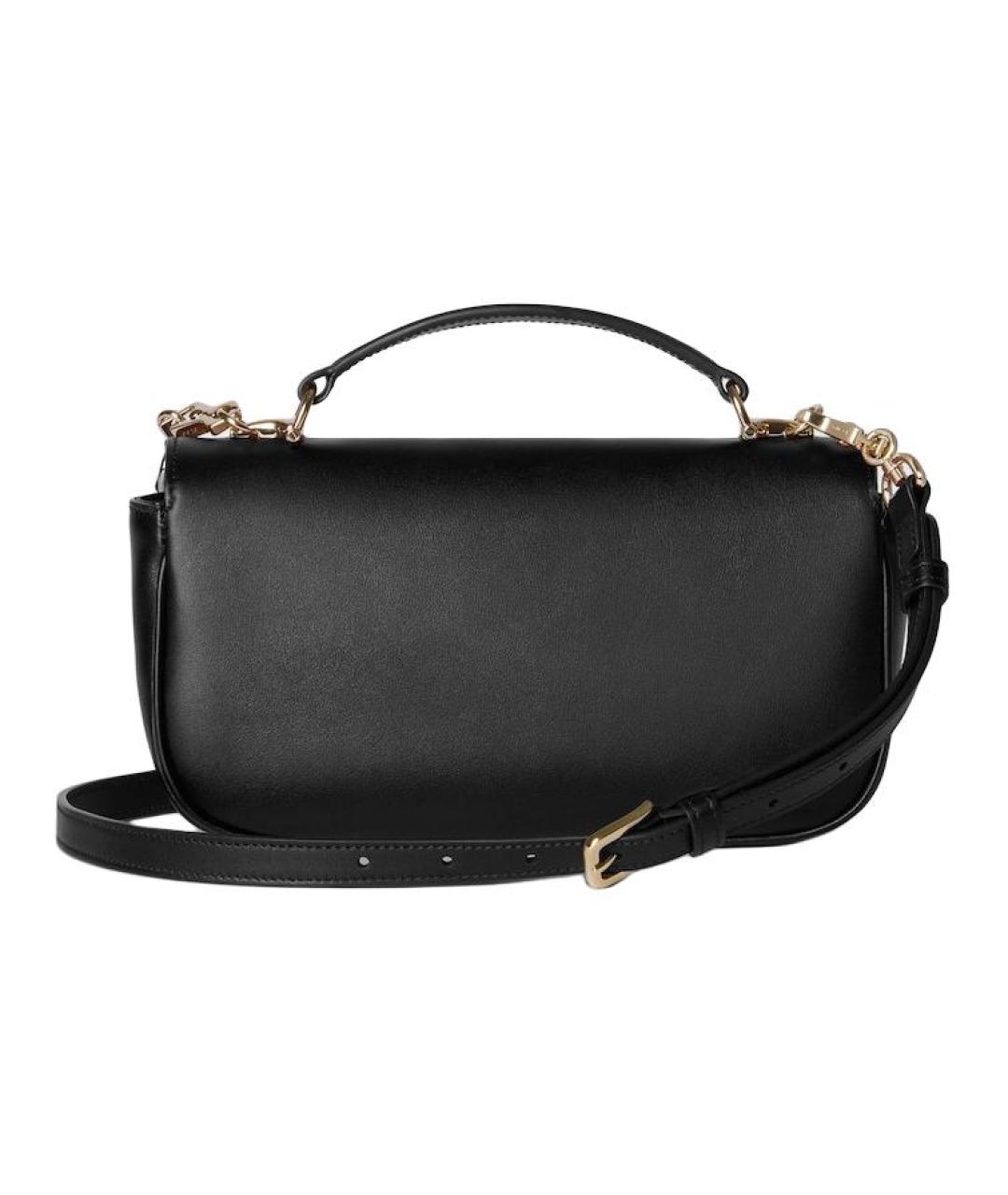 GUCCI Черная кожаная сумка через плечо, фото 4