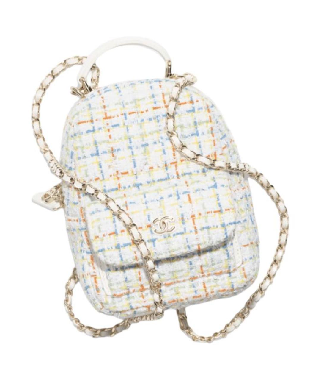 CHANEL Белый рюкзак, фото 2