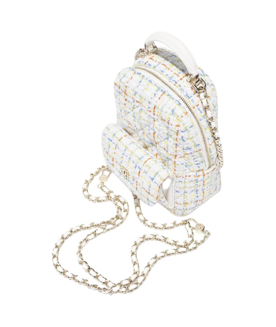 CHANEL Белый рюкзак, фото 3