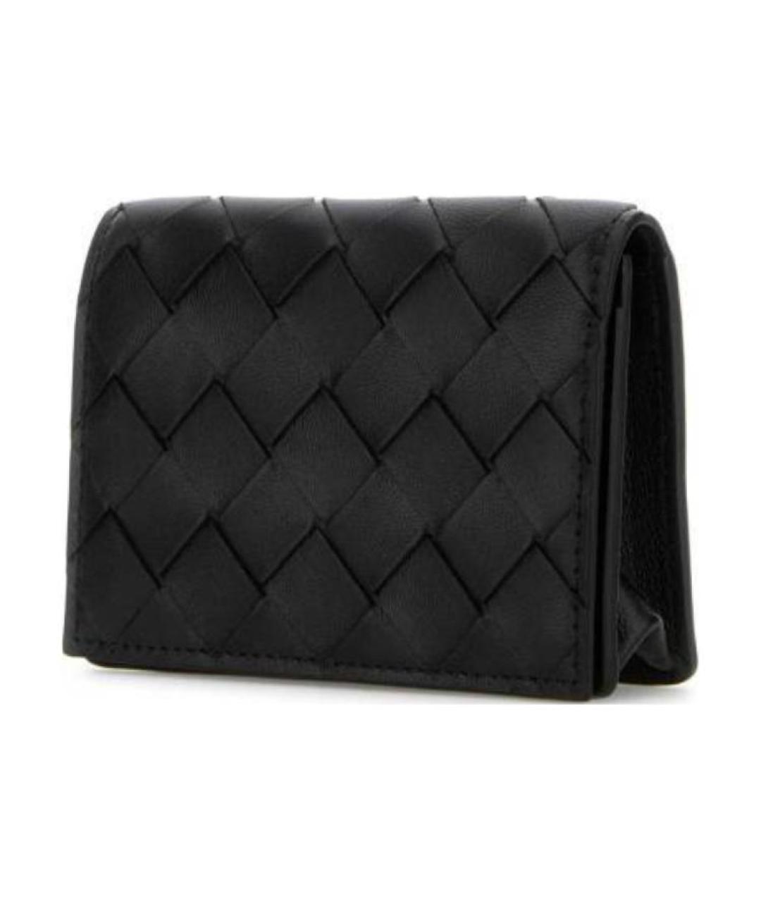 BOTTEGA VENETA Черный кожаный кардхолдер, фото 2
