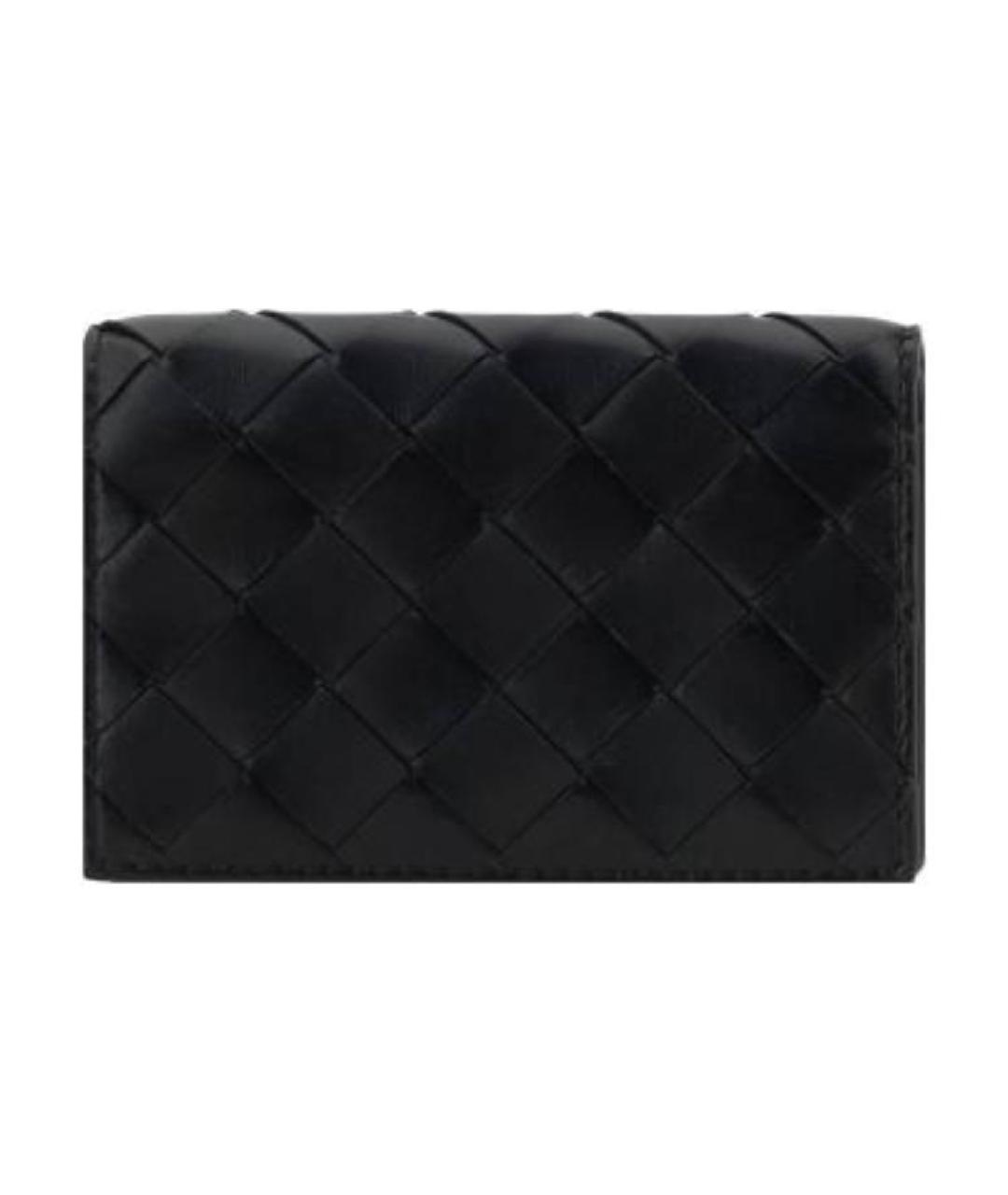 BOTTEGA VENETA Черный кожаный кардхолдер, фото 1