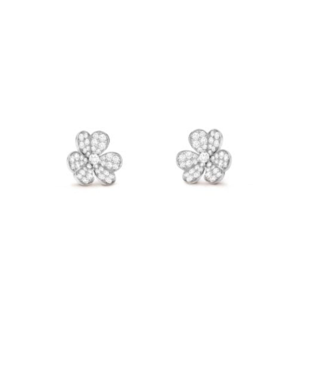 VAN CLEEF & ARPELS Серебряные серьги из белого золота, фото 3