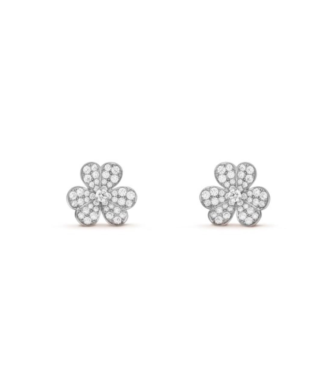 VAN CLEEF & ARPELS Серебряные серьги из белого золота, фото 1