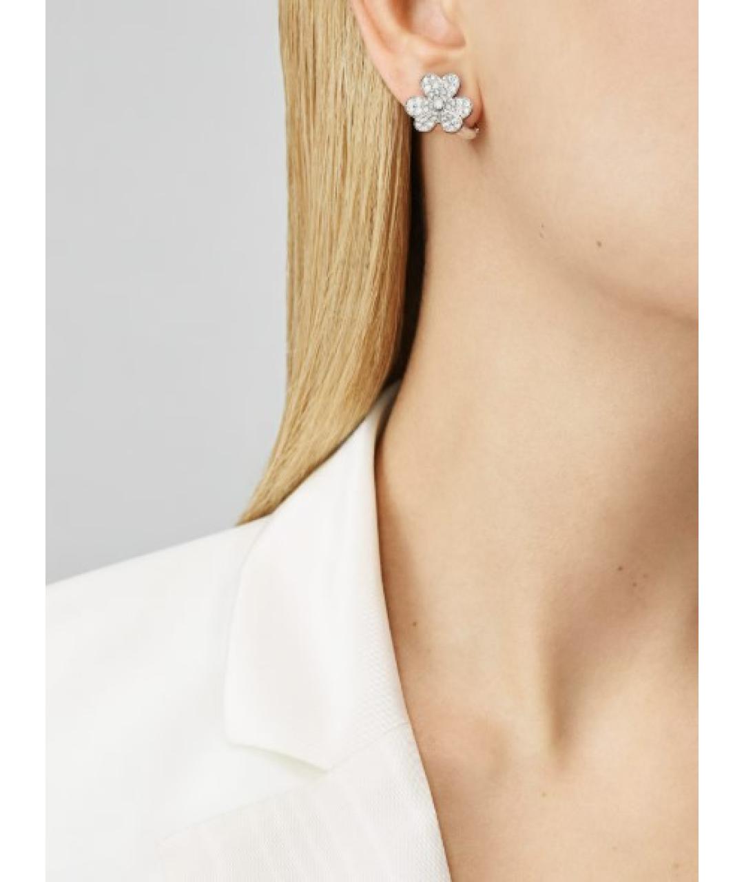 VAN CLEEF & ARPELS Серебряные серьги из белого золота, фото 2