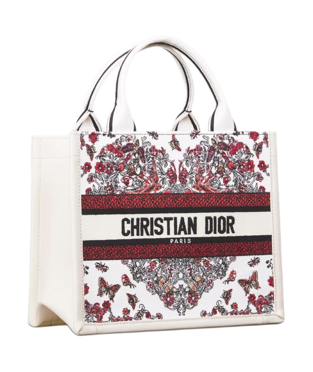 CHRISTIAN DIOR Белая сумка с короткими ручками, фото 3