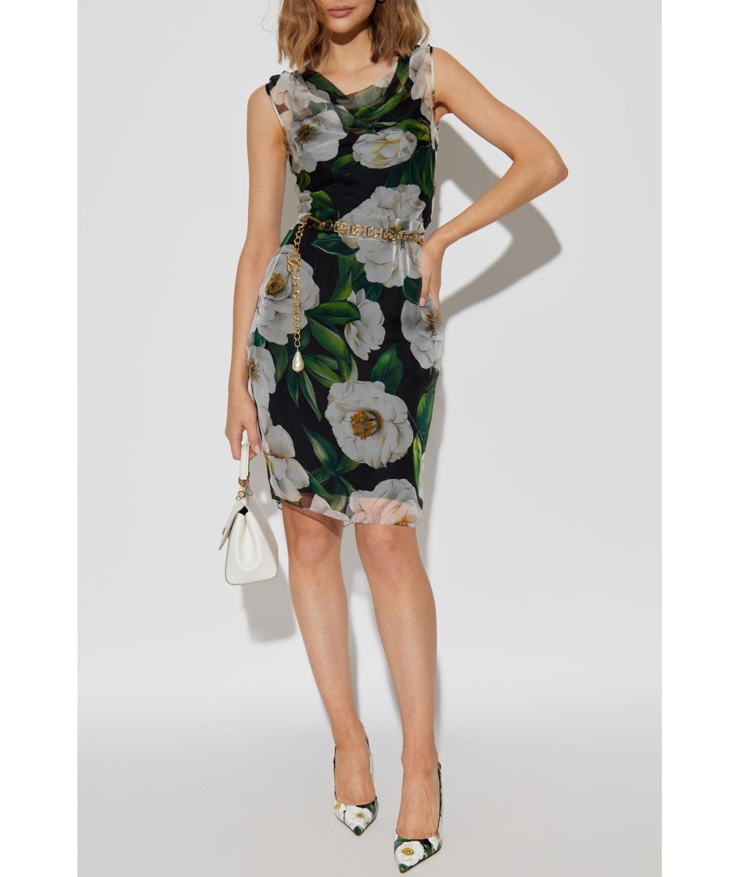 DOLCE&GABBANA Мульти коктейльное платье, фото 2