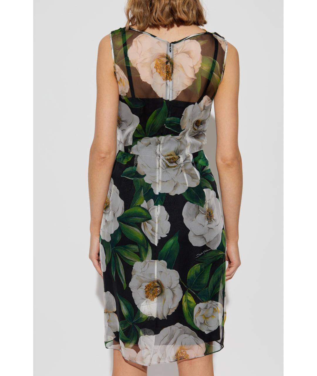 DOLCE&GABBANA Мульти коктейльное платье, фото 4