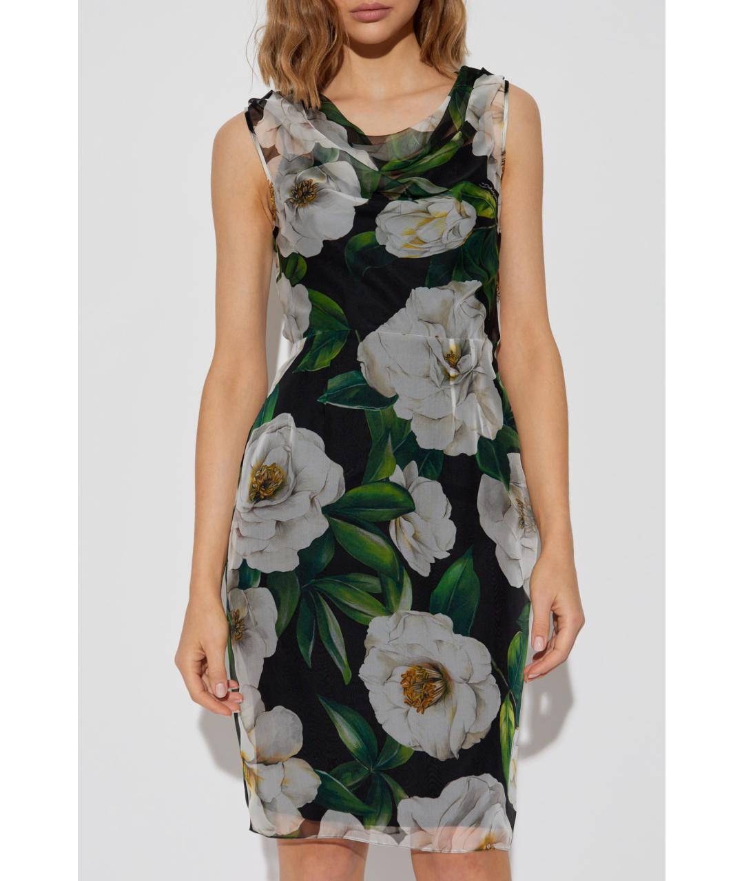 DOLCE&GABBANA Мульти коктейльное платье, фото 3