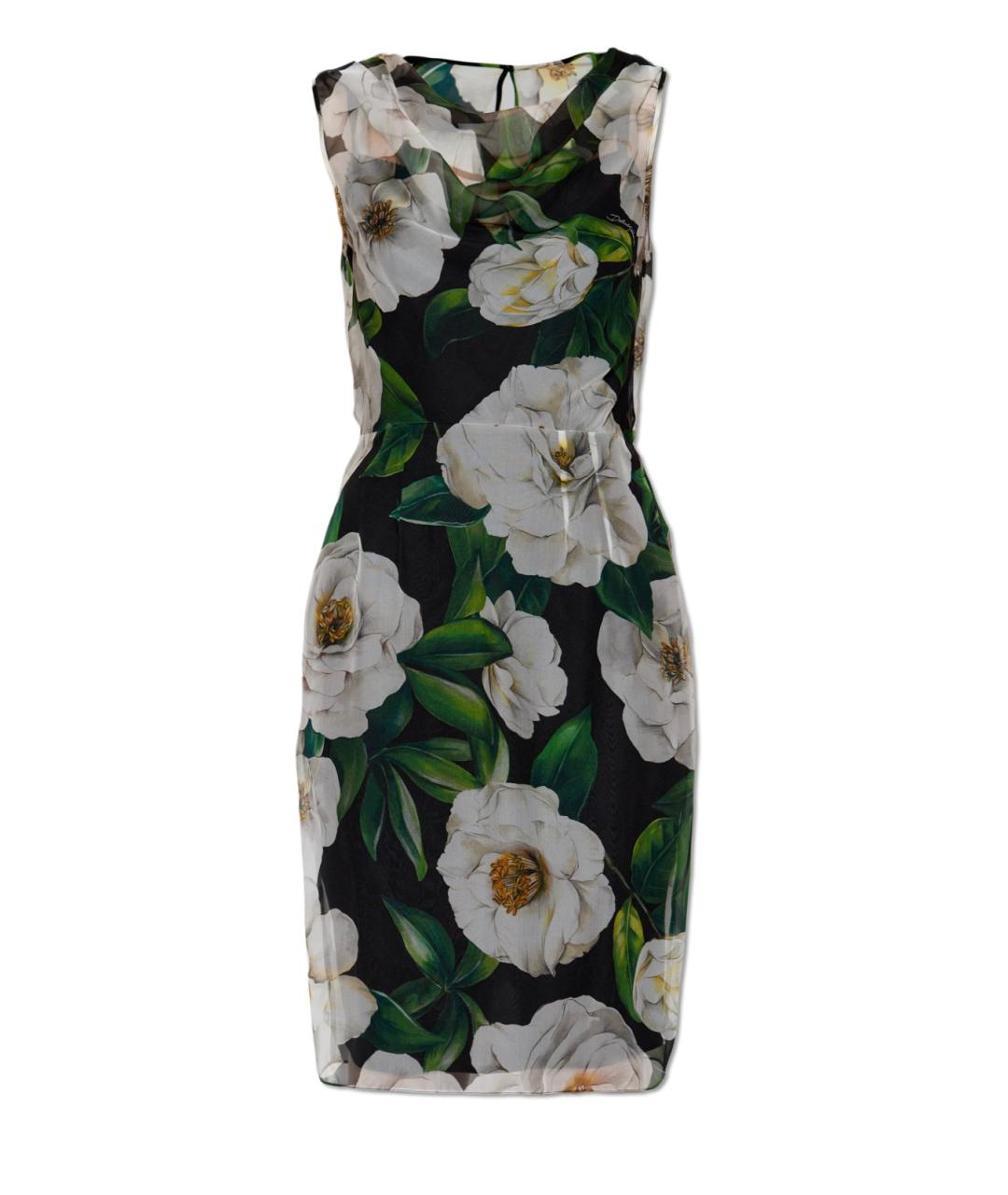 DOLCE&GABBANA Мульти коктейльное платье, фото 1