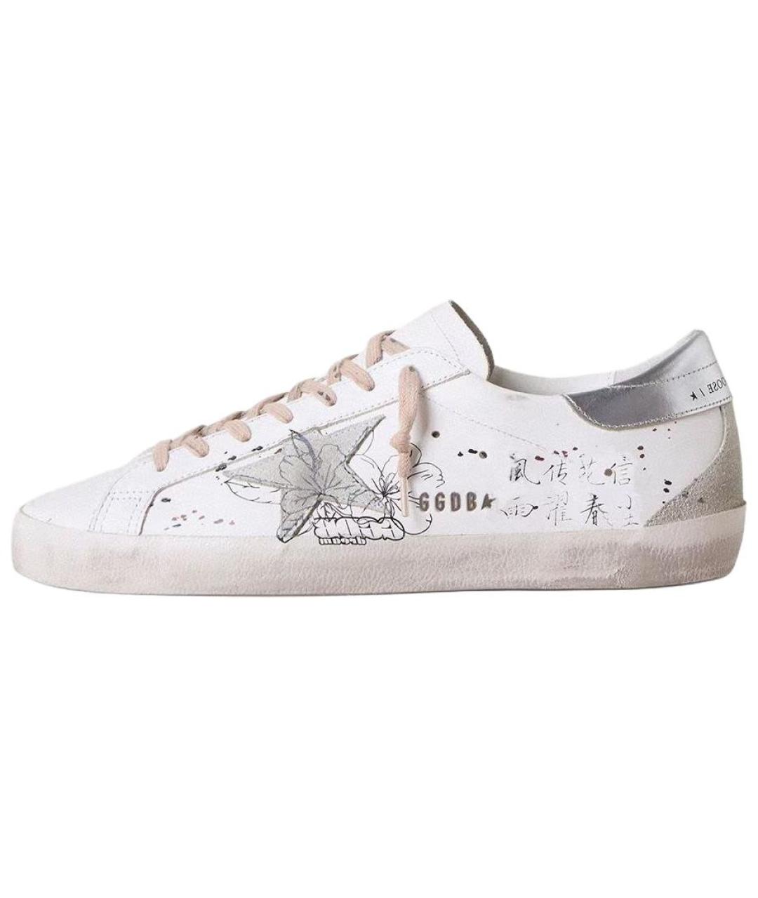 GOLDEN GOOSE DELUXE BRAND Белые низкие кроссовки / кеды, фото 2