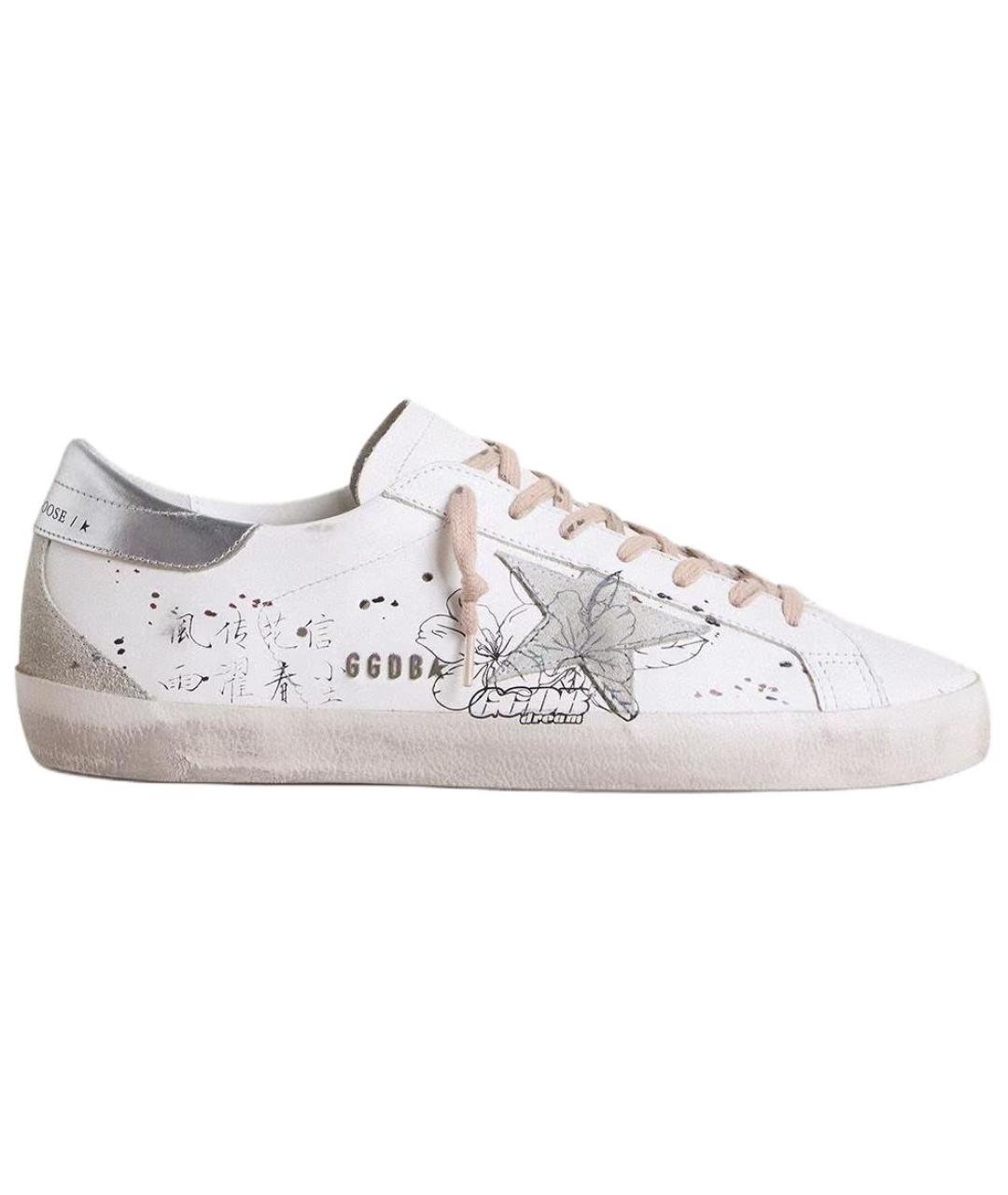 GOLDEN GOOSE DELUXE BRAND Белые низкие кроссовки / кеды, фото 1