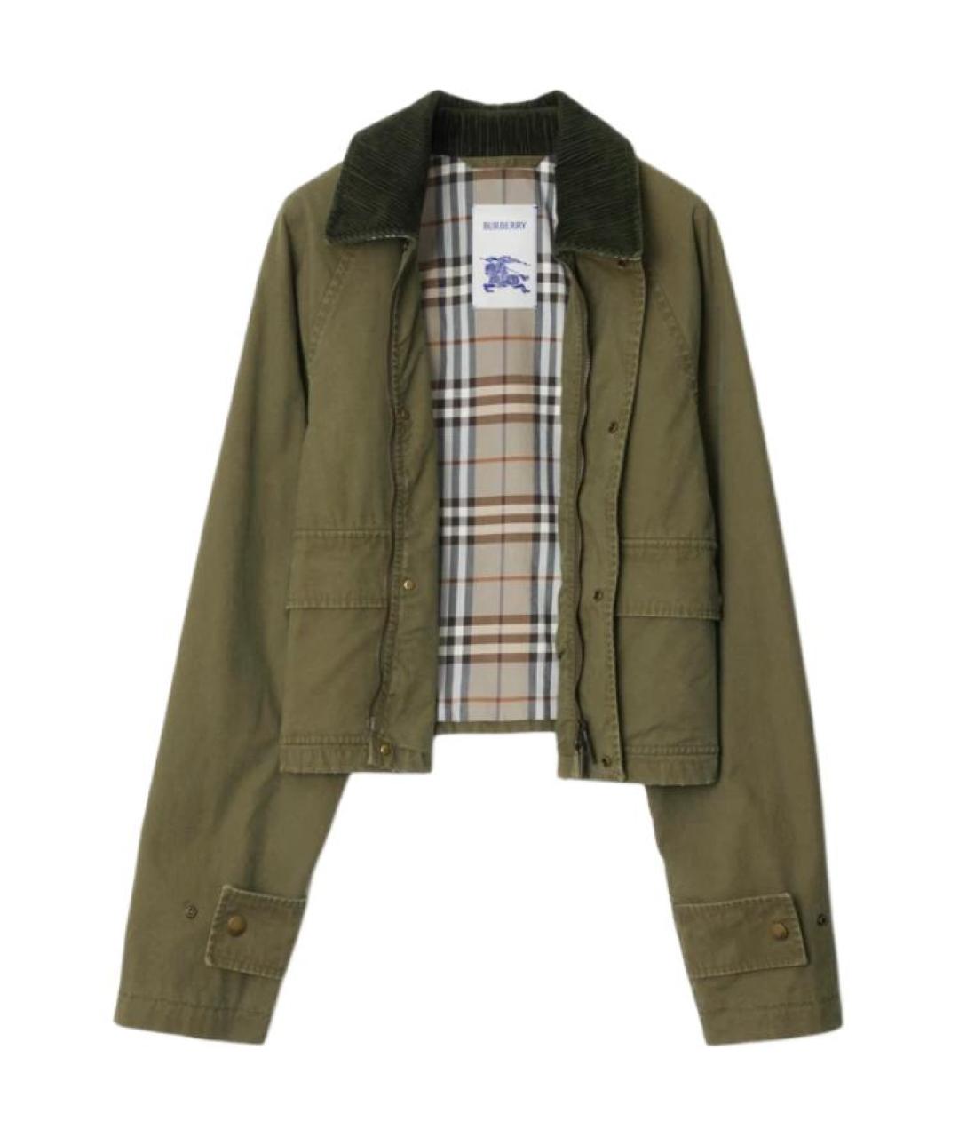 BURBERRY Хаки куртка, фото 2