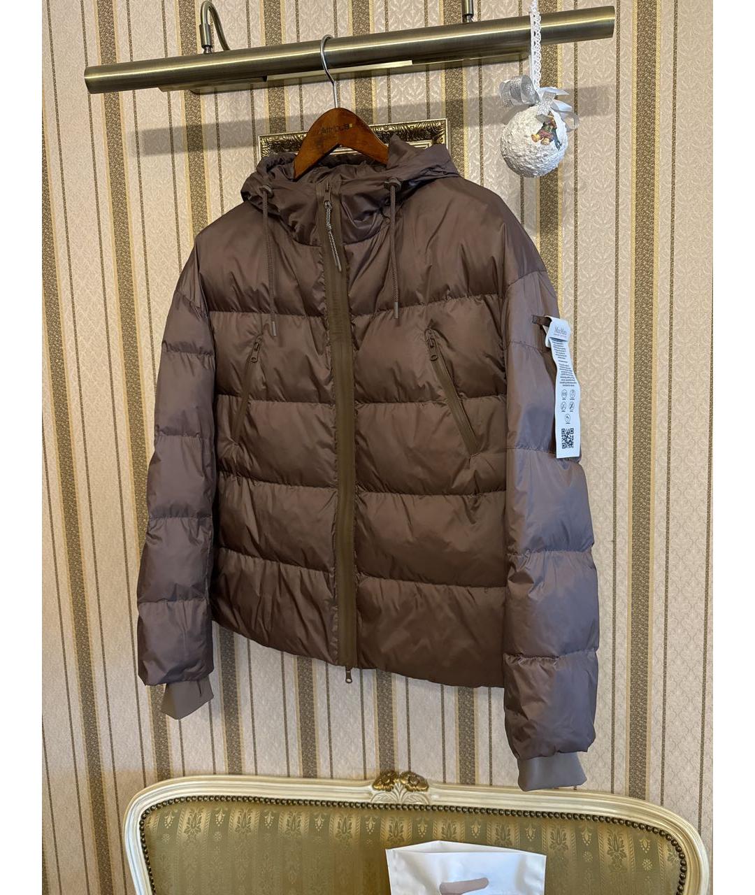 MAX MARA Коричневый пуховик, фото 3