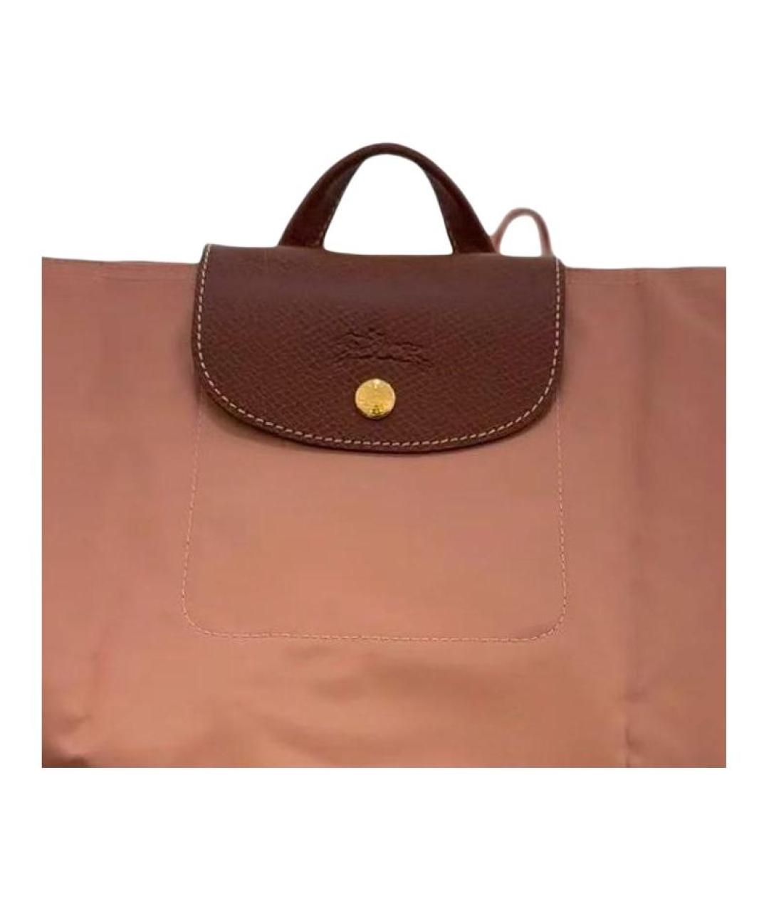 LONGCHAMP Коричневый тканевый рюкзак, фото 2