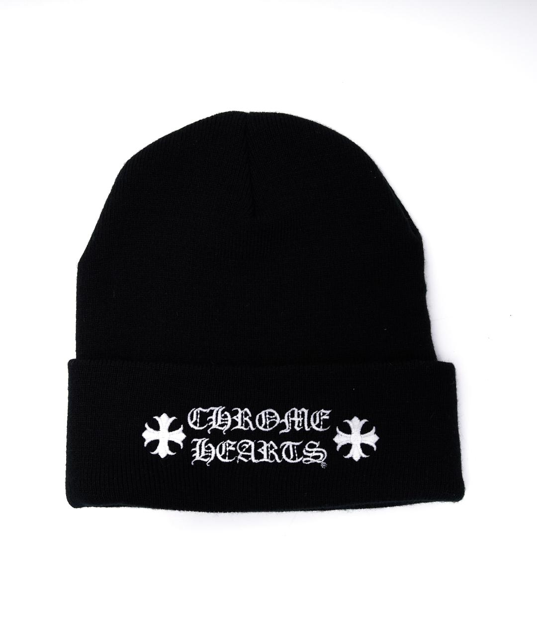 CHROME HEARTS Черная синтетическая шапка, фото 1