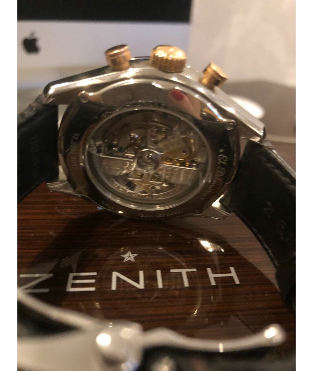 ZENITH Коричневые часы из розового золота, фото 2