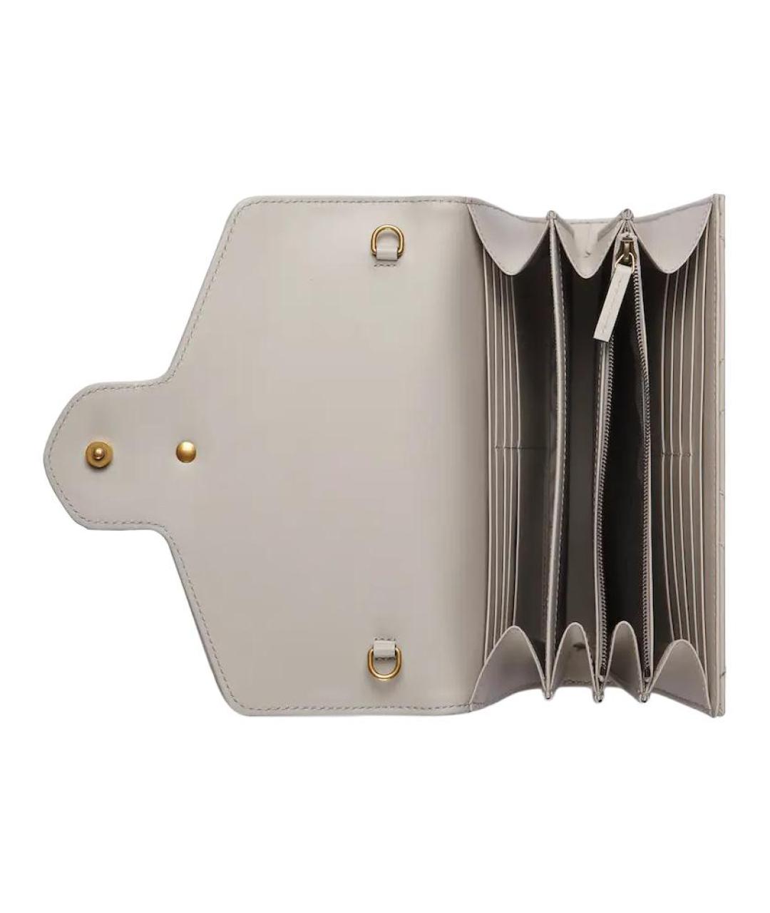 GUCCI Серая кожаная сумка через плечо, фото 7