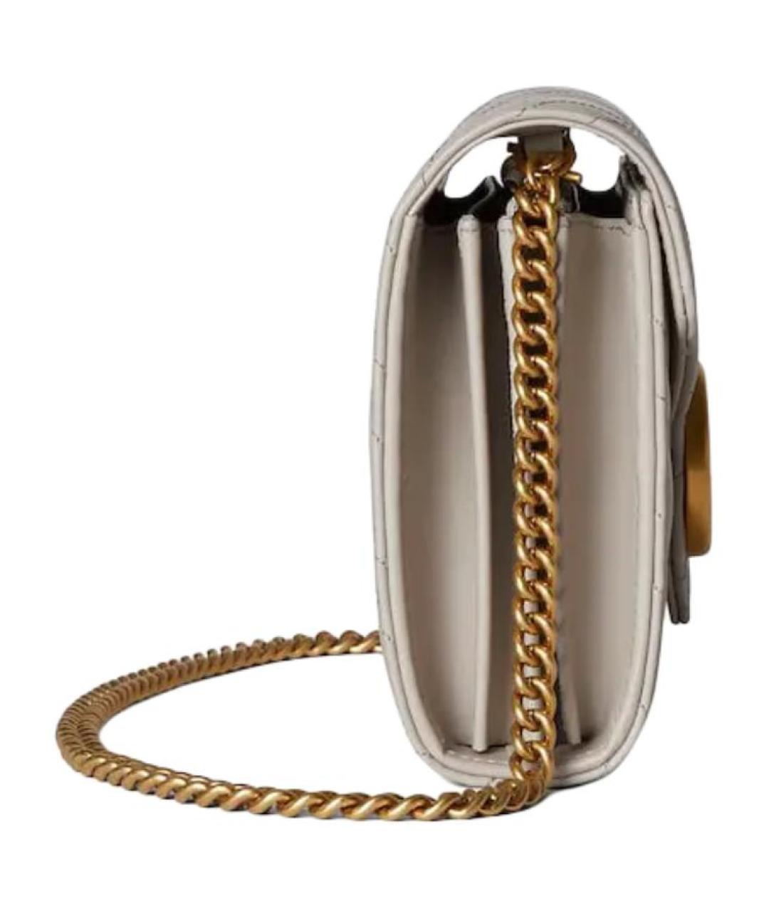 GUCCI Серая кожаная сумка через плечо, фото 3