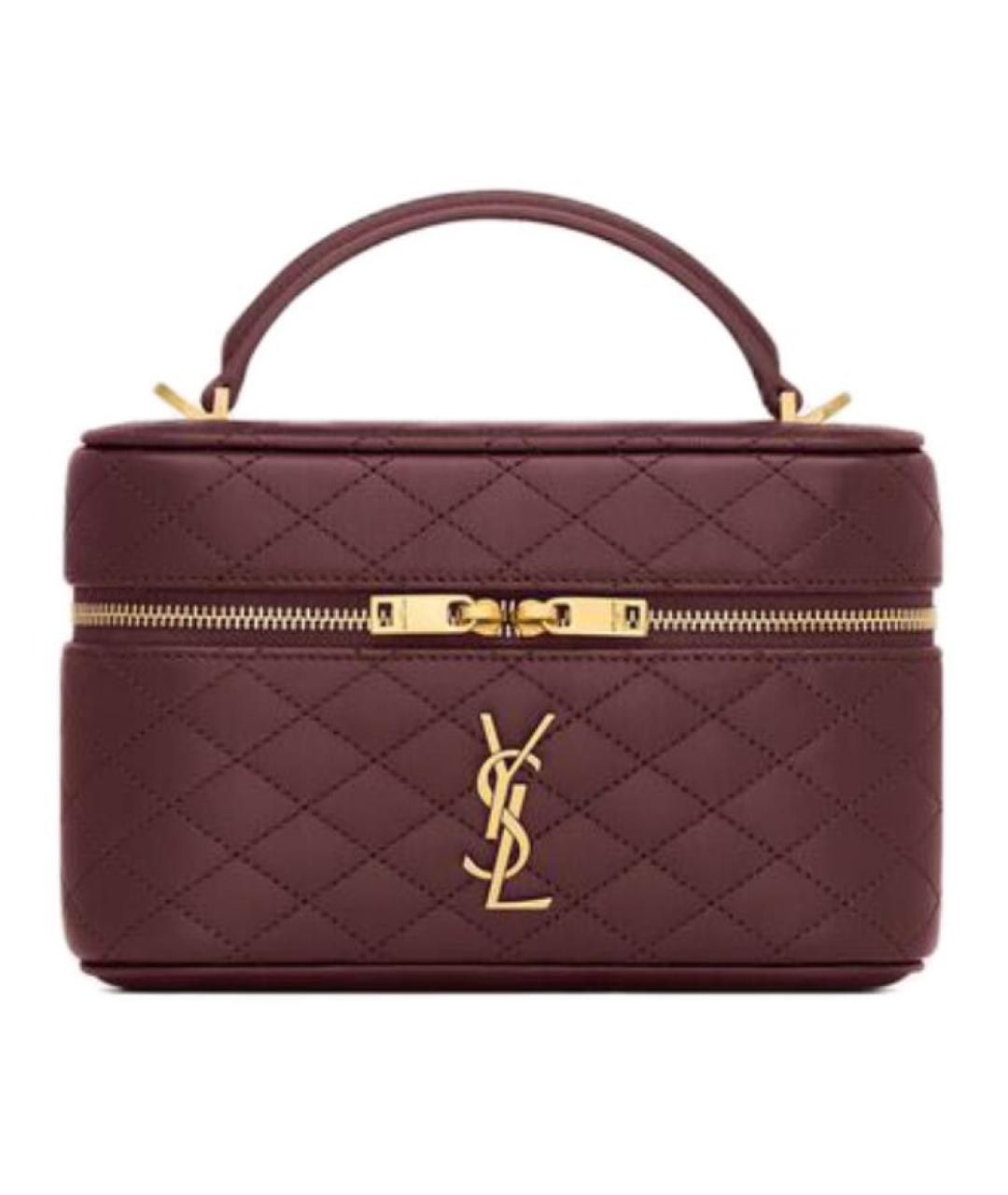 SAINT LAURENT Красная кожаная сумка через плечо, фото 1