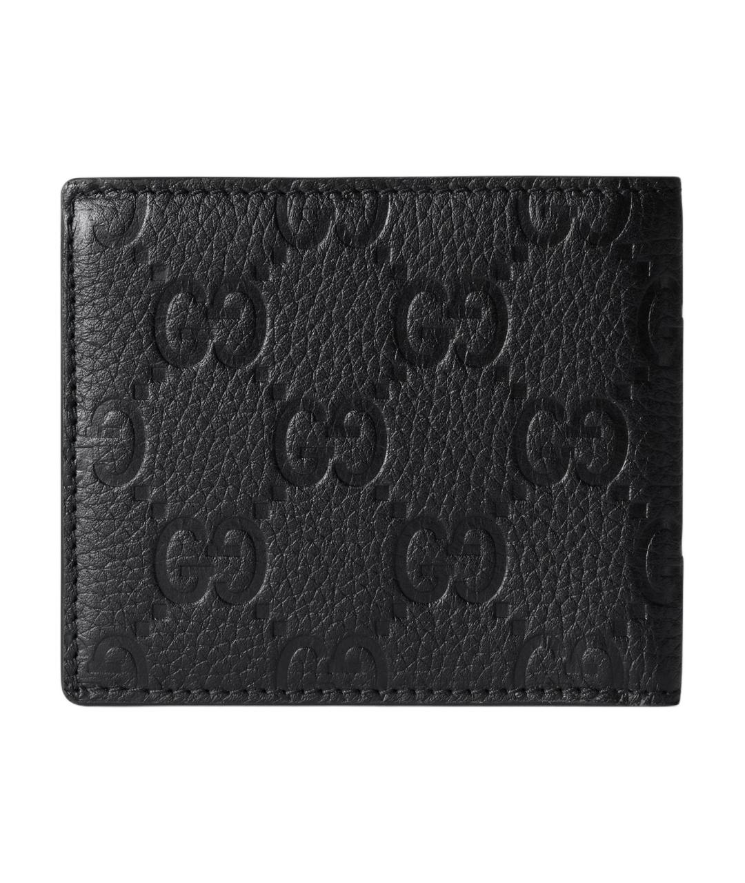 GUCCI Черный кожаный кошелек, фото 3