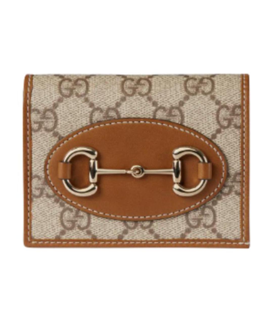 GUCCI Бежевый кардхолдер, фото 1