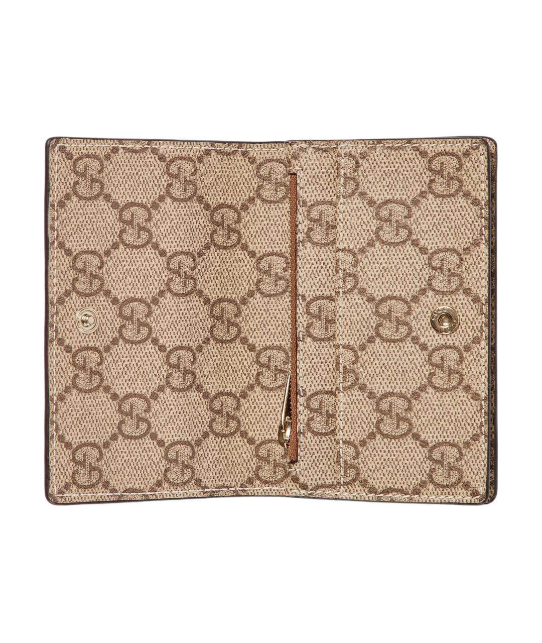 GUCCI Коричневый кожаный кошелек, фото 5