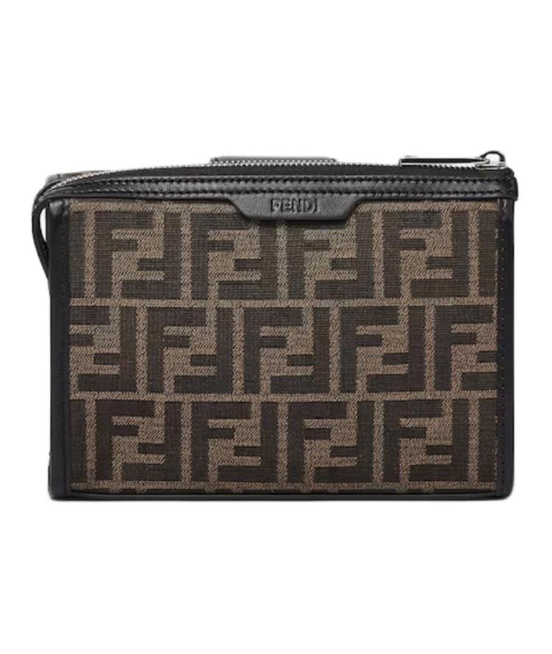 FENDI Коричневая сумка на плечо, фото 3