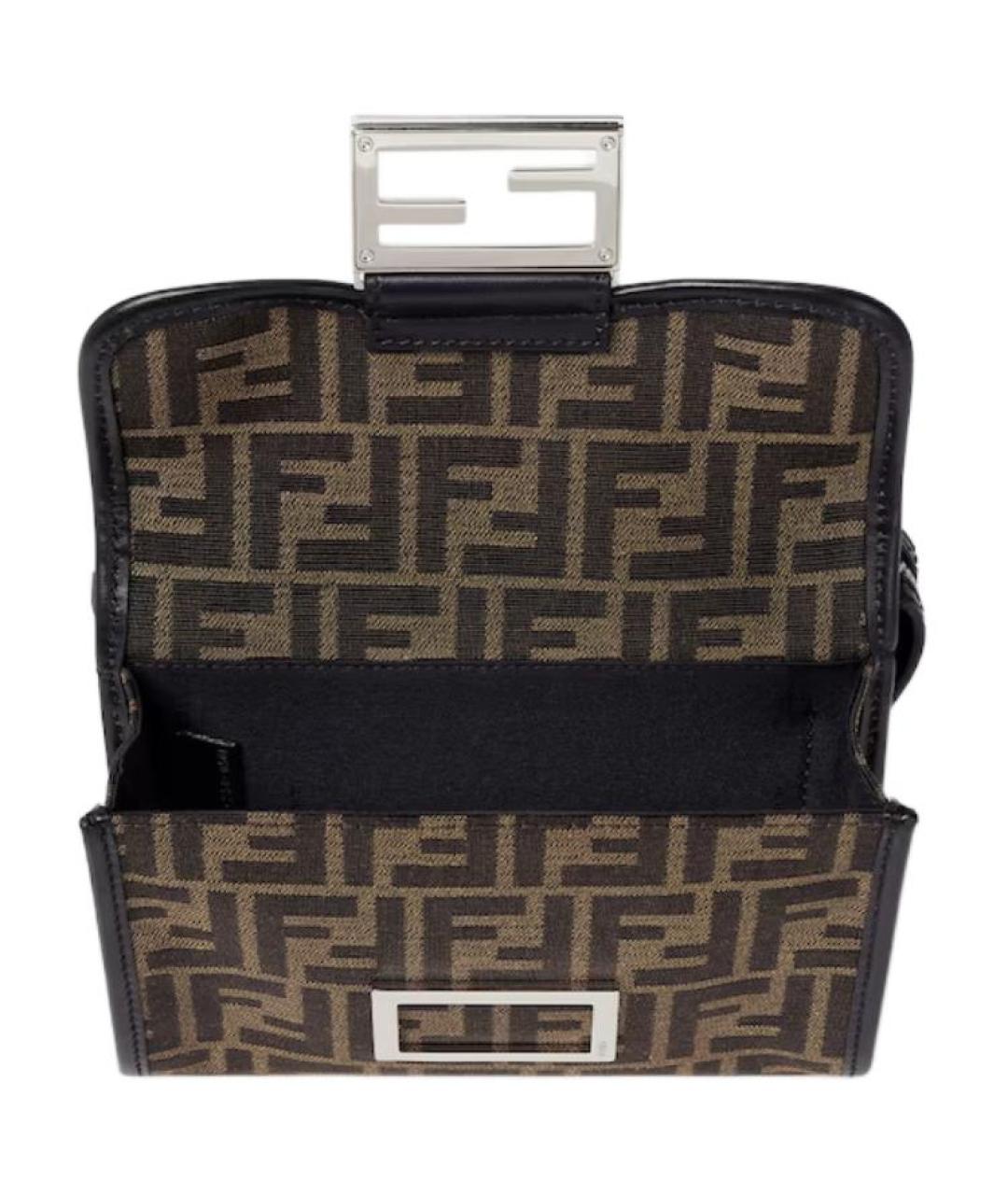 FENDI Коричневая сумка на плечо, фото 4