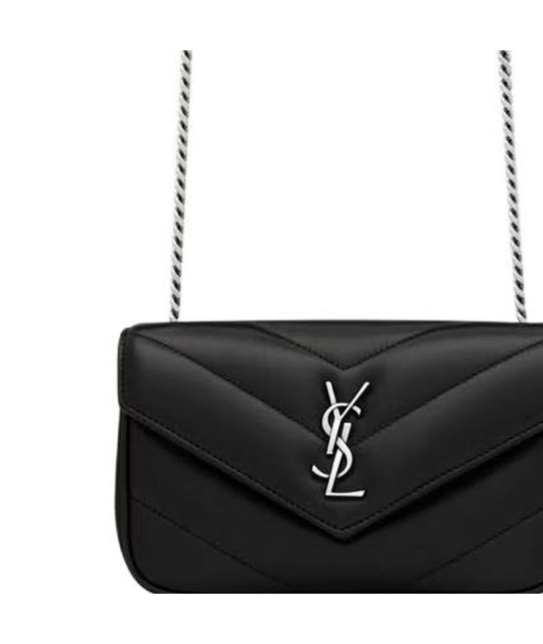SAINT LAURENT Черная сумка через плечо, фото 7