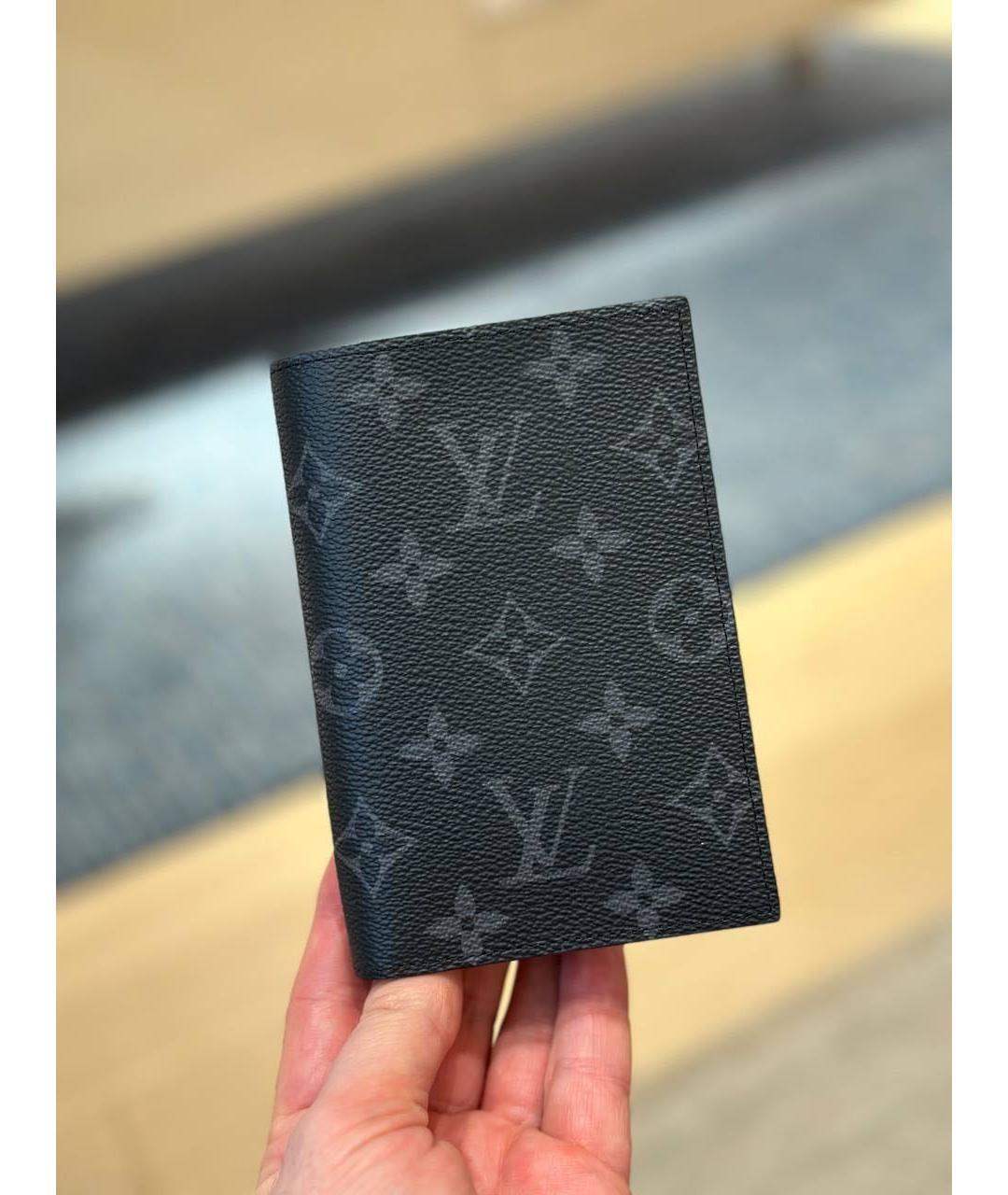 LOUIS VUITTON Антрацитовый кардхолдер, фото 6