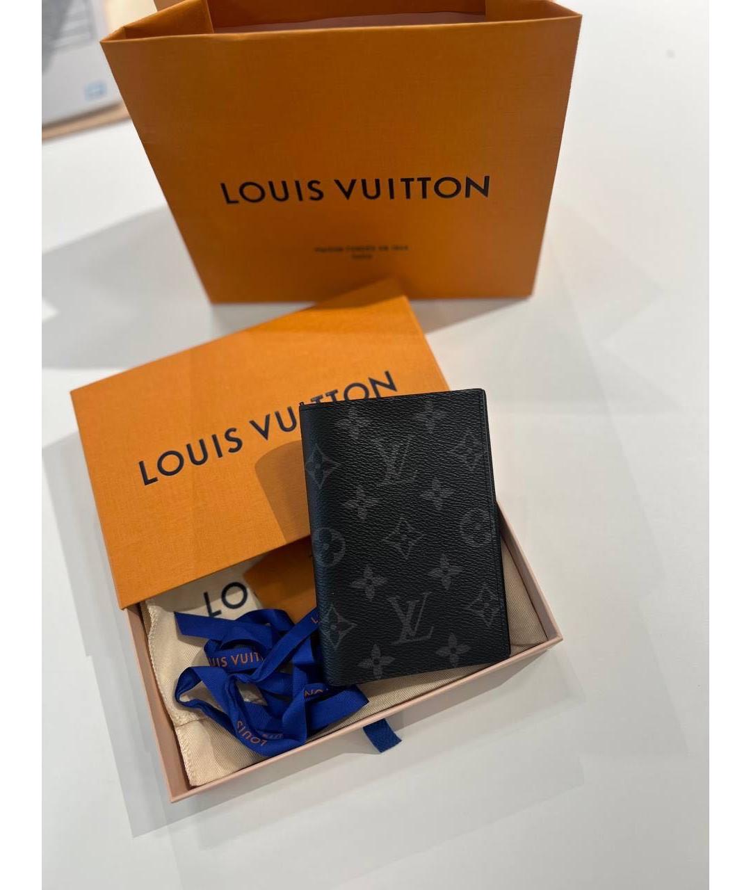 LOUIS VUITTON Антрацитовый кардхолдер, фото 3