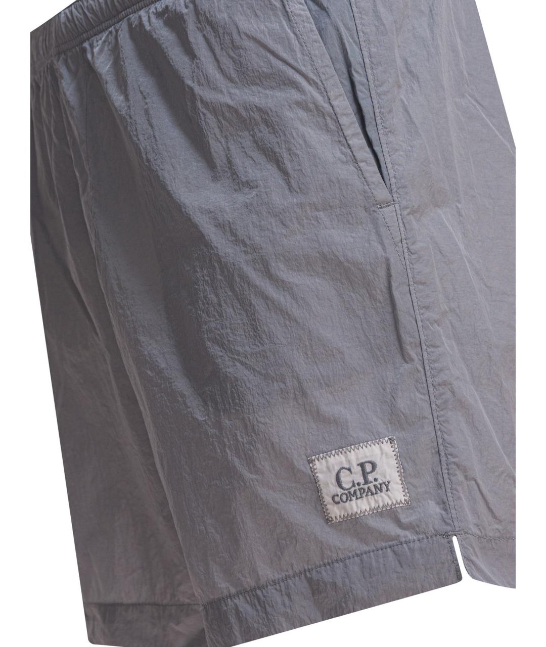 CP COMPANY Серые синтетические шорты, фото 4