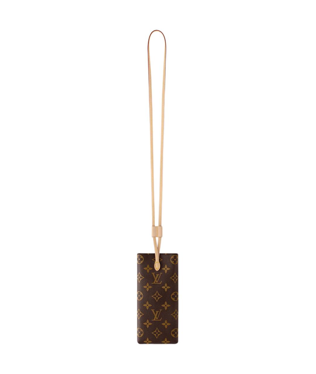 LOUIS VUITTON Коричневая косметичка, фото 2