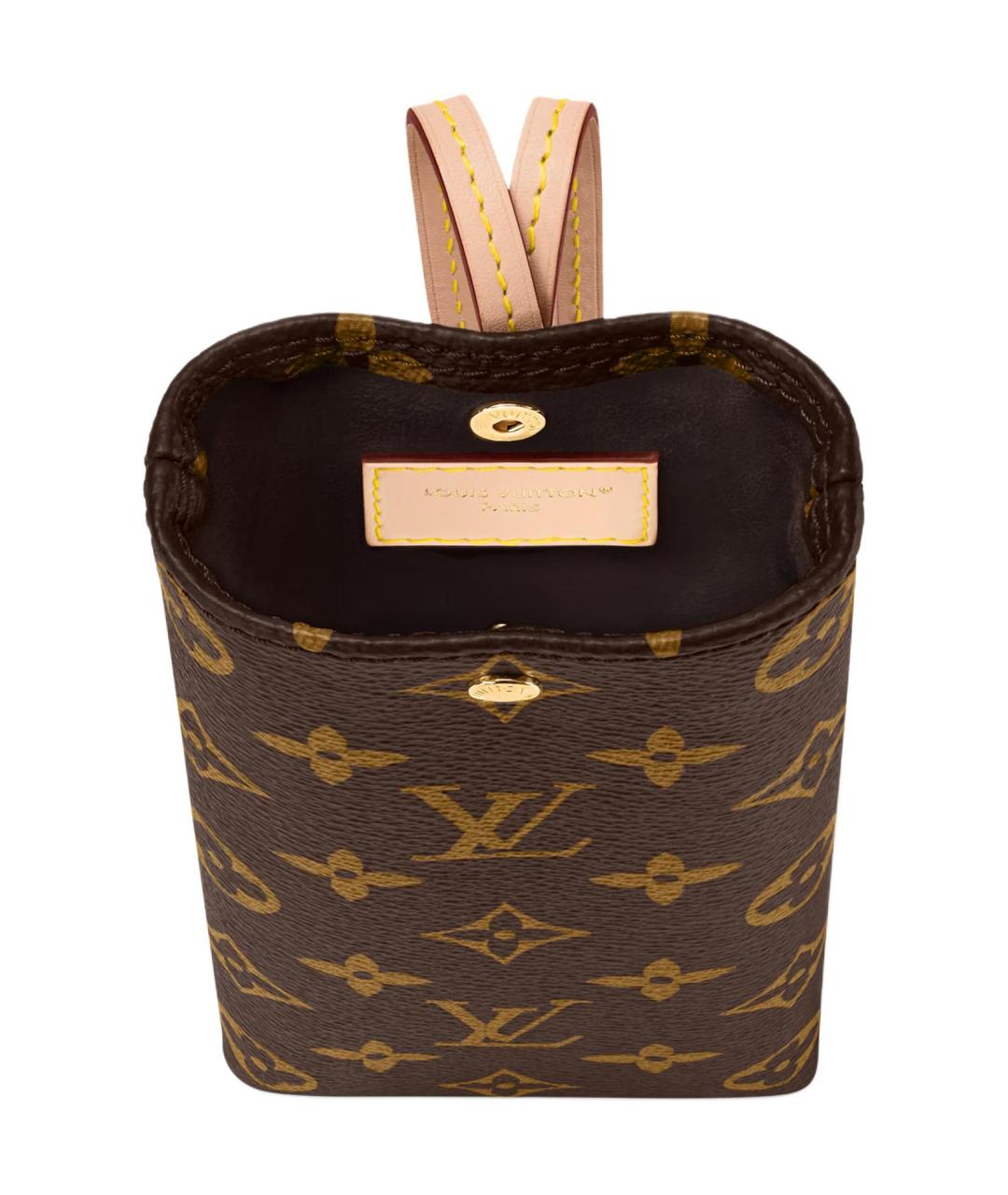 LOUIS VUITTON Коричневая косметичка, фото 3