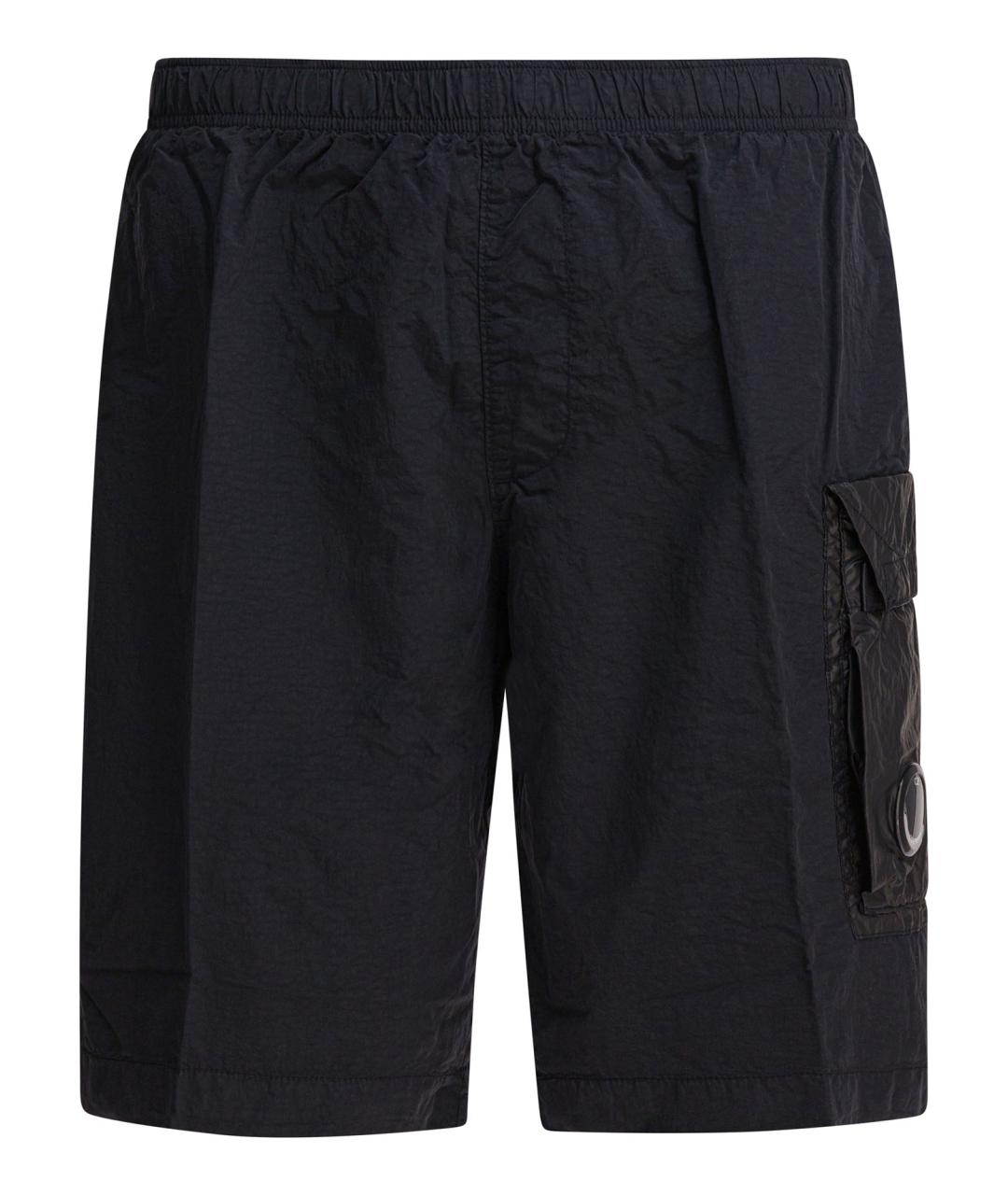 CP COMPANY Черные синтетические шорты, фото 1